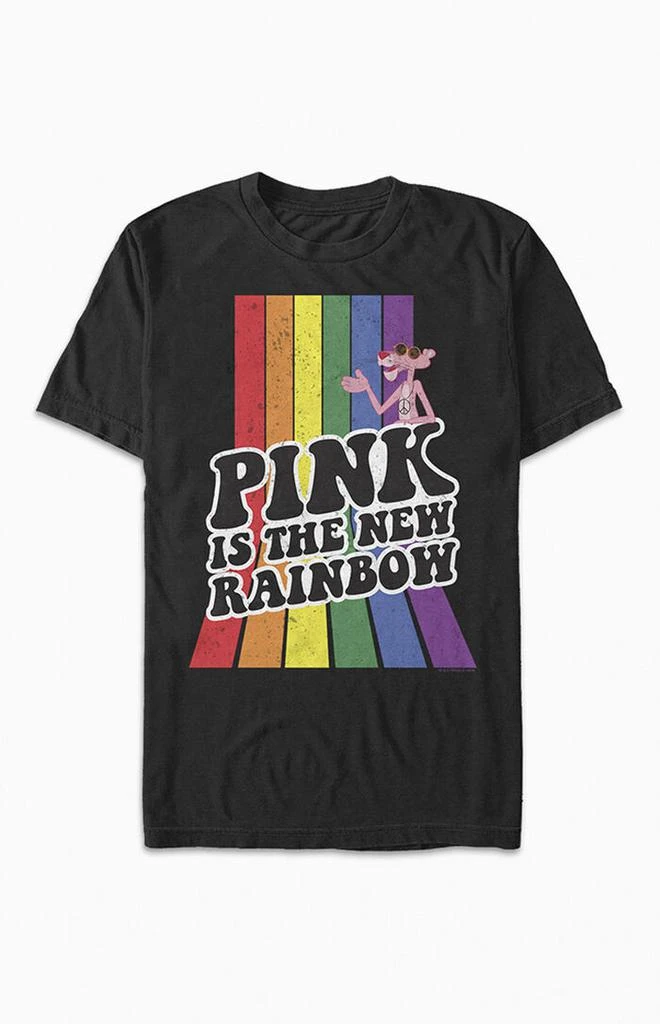 FIFTH SUN Pink Panther Rainbow T-Shirt 1