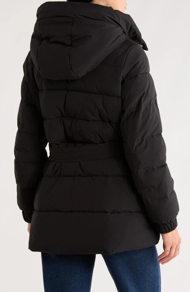 Michael Kors Belted Channel Quilted Hooded Puffer Coat 2