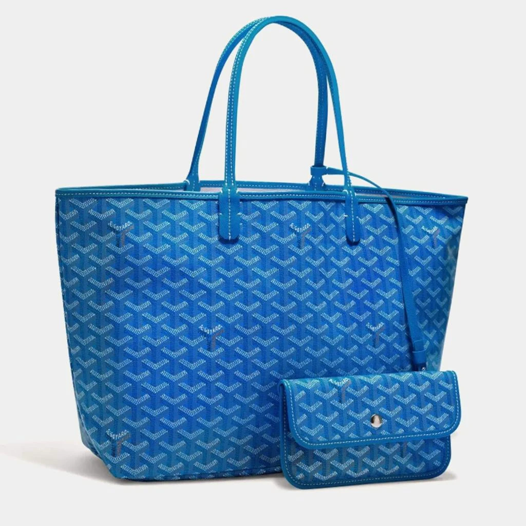 Goyard Goyard Sky Blue Goyardine Coated Canvas and Leather Saint Louis PM Tote Bag 1