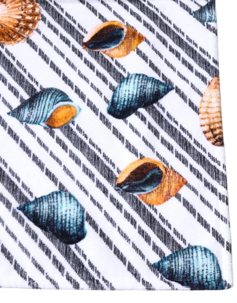 Dolce 
Gabbana Stripes Seashells Beach Women
s Towel 2