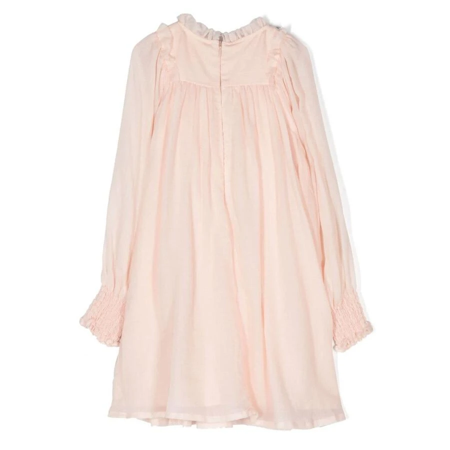 Chloé Kids Ruffle-Trim Smocked Ceremony Dress 2