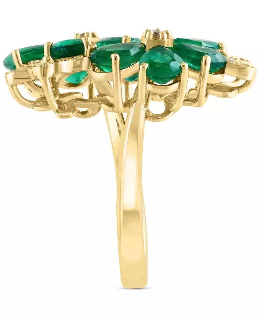 EFFY Collection Diamond (1/6 ct. t.w.) & Emerald (3-3/4 ct. t.w.) Ring in 14k Yellow Gold 3