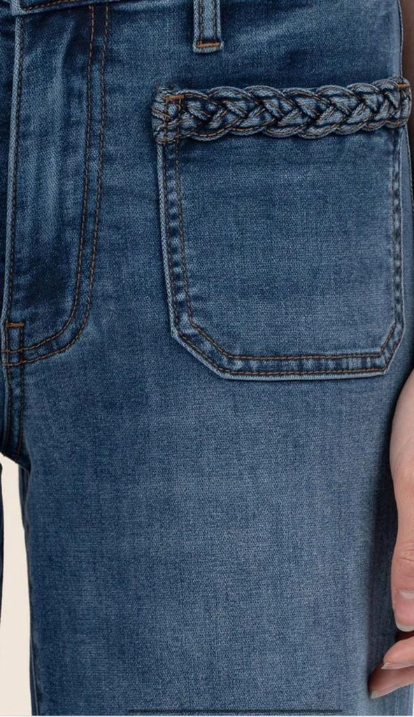 KUT from the Kloth Kut From The Kloth - Meg High Rise With Braid On Top Jeans 4