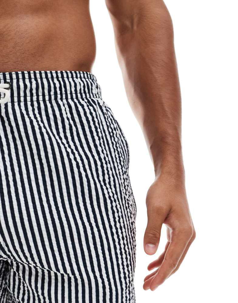 Regatta Regatta Loras swim short in navy seersucker stripe