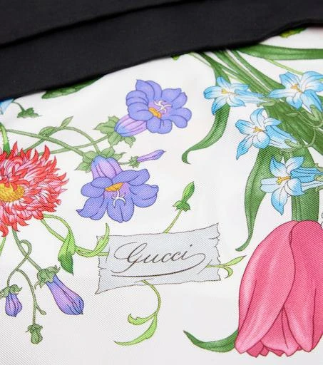 Gucci Floral silk twill scarf 3