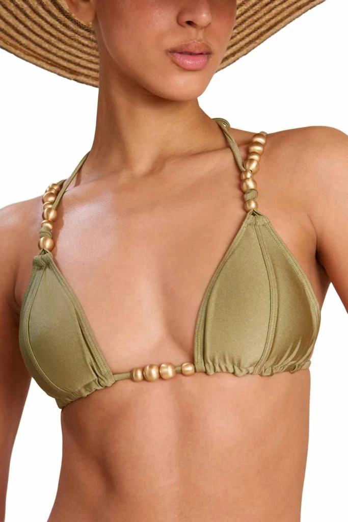 Cult Gaia Amaris Bikini Top In Tea 1