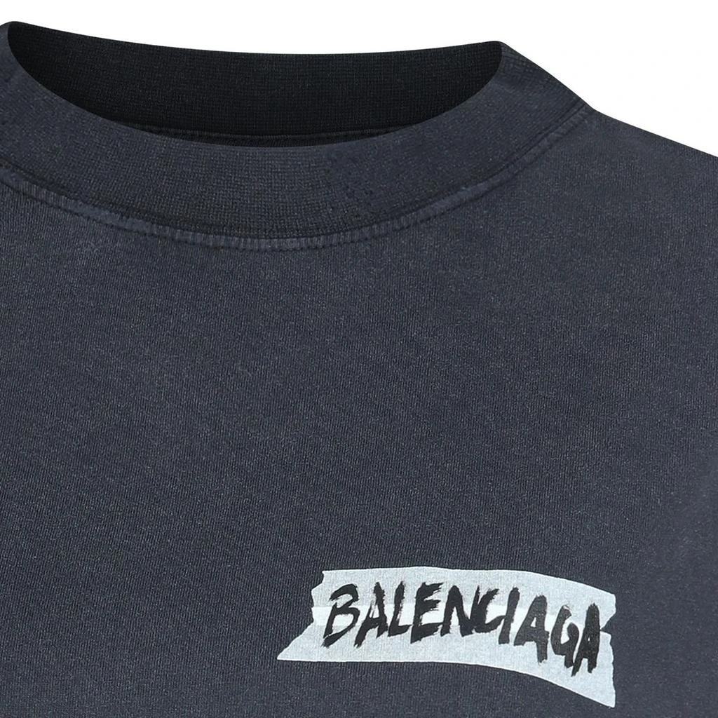 Balenciaga Balenciaga Masking Tape Faded T-Shirt 3