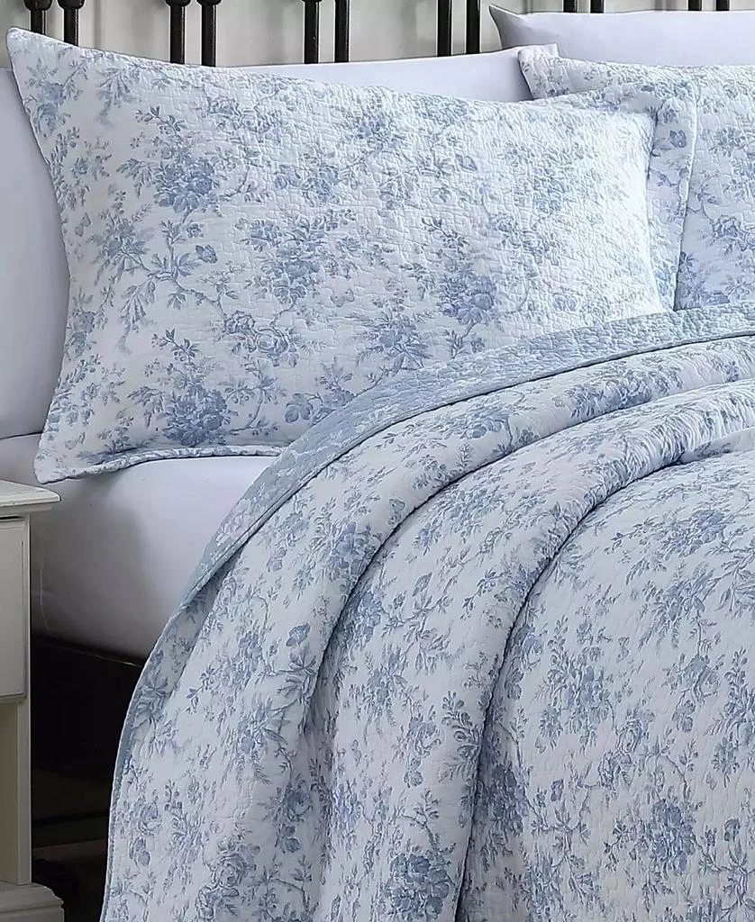 Laura Ashley Walled Garden Reversible 2 Piece Quilt Set, Twin 7