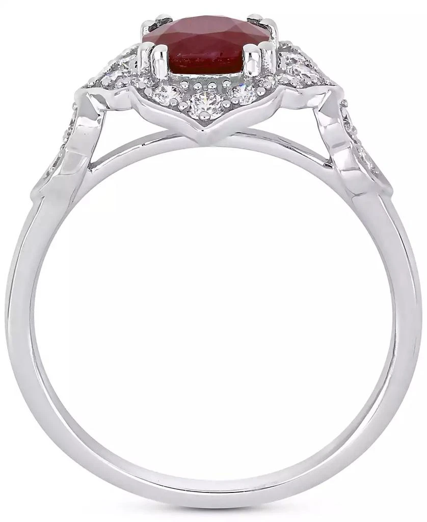 Macy
s Ruby (1-1/4 ct. t.w.) 
Diamond (1/3 ct. t.w.) Halo Ring in 14k White Gold 3