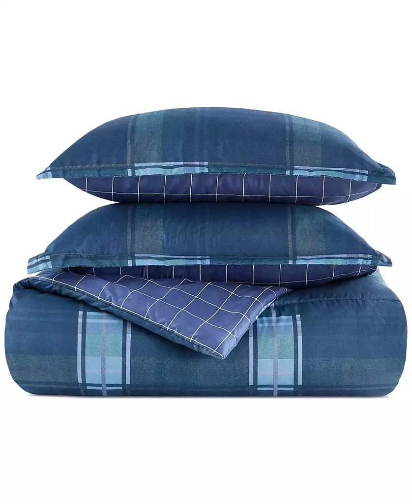 JLA Home Leo 3-Pc Reversible Plaid Comforter Set, Exclusively at Macy’s 9