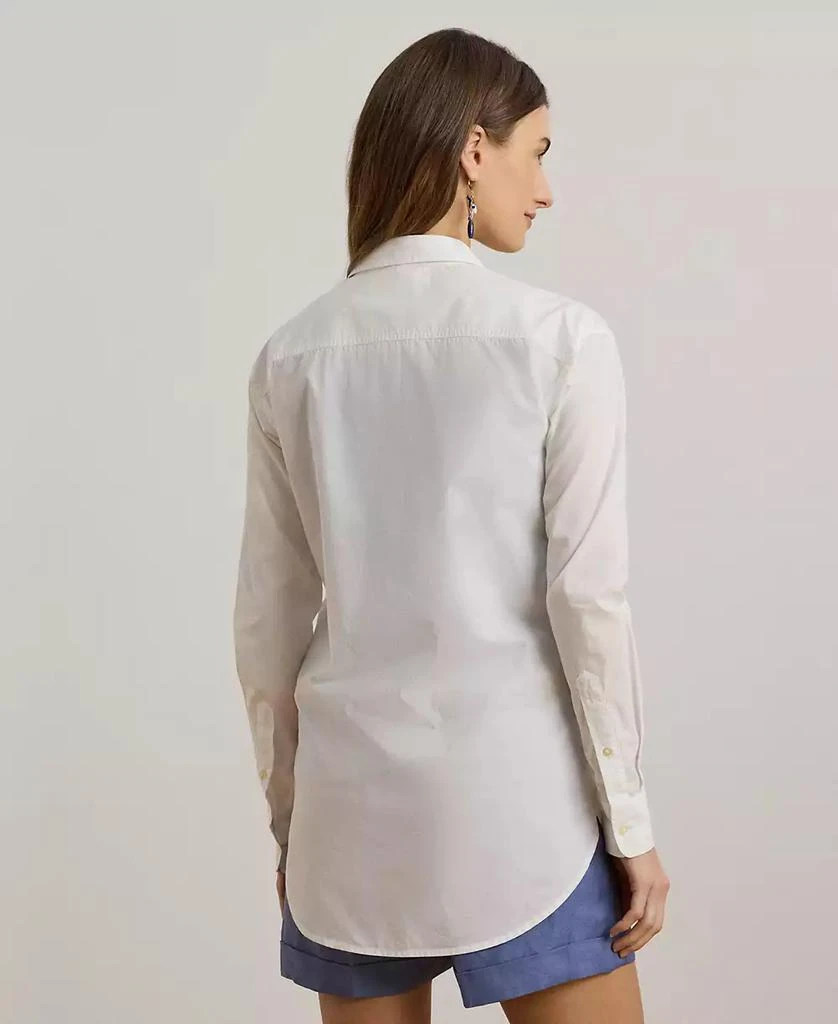 Ralph Lauren Women's Geo-Embroidered Cotton Broadcloth Shirt 2