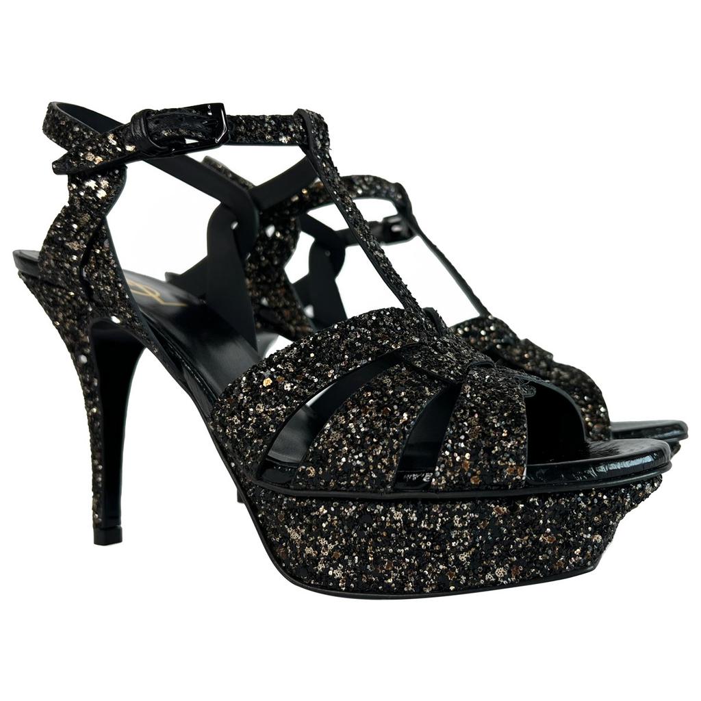 Saint Laurent Saint Laurent Tribute glitter sandal