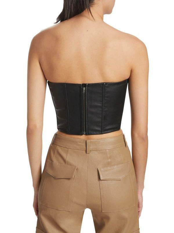 SPRWMN Leather Bustier Top 2