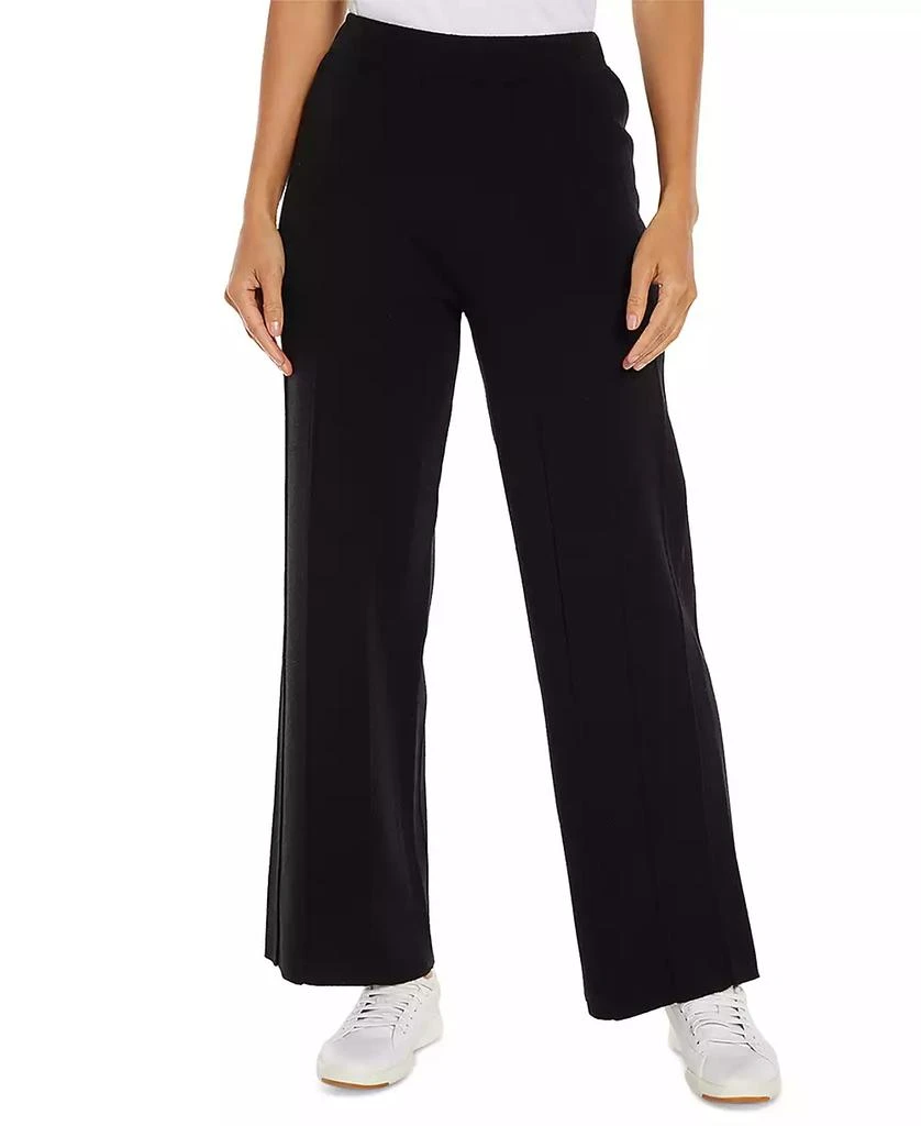 Three Dots Women's Camilia Pleated Relaxed Wide-Leg Pants 1