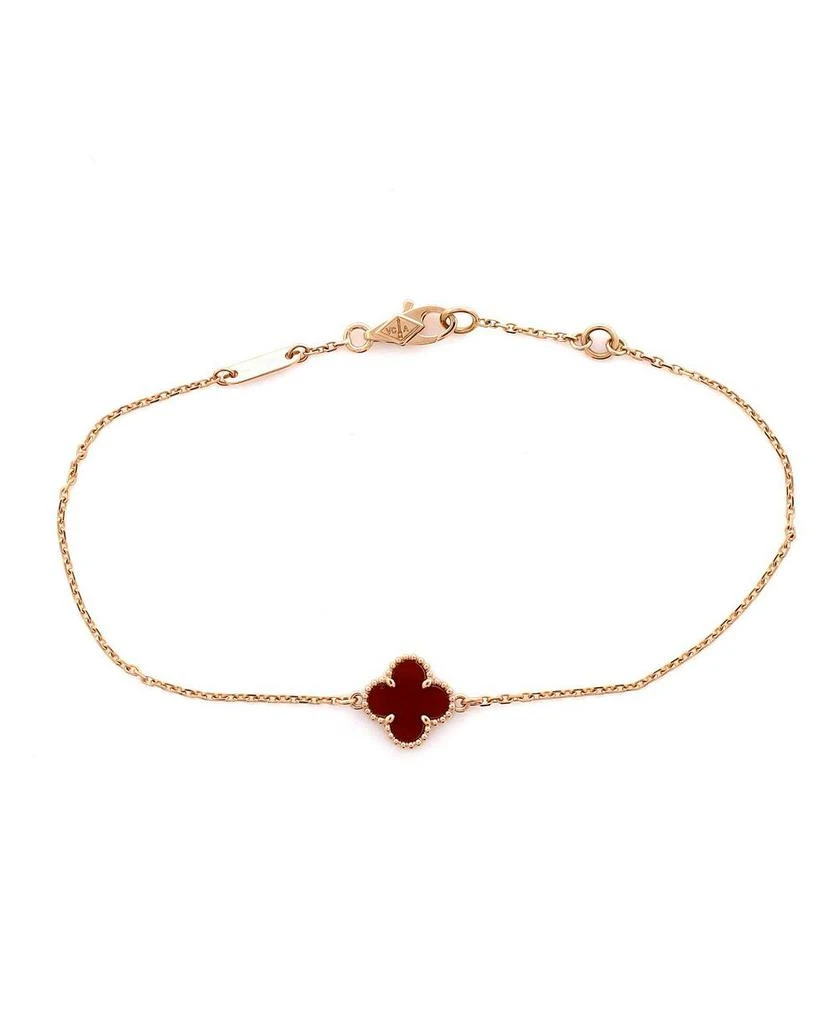 Pre-Owned Van Cleef
Arpels Sweet Alhambra Bracelet 18K Rose Gold and Carnelian 1