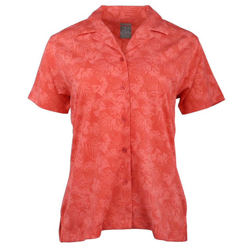 Page & Tuttle Tropical Print Camp Short Sleeve Button Up Shirt