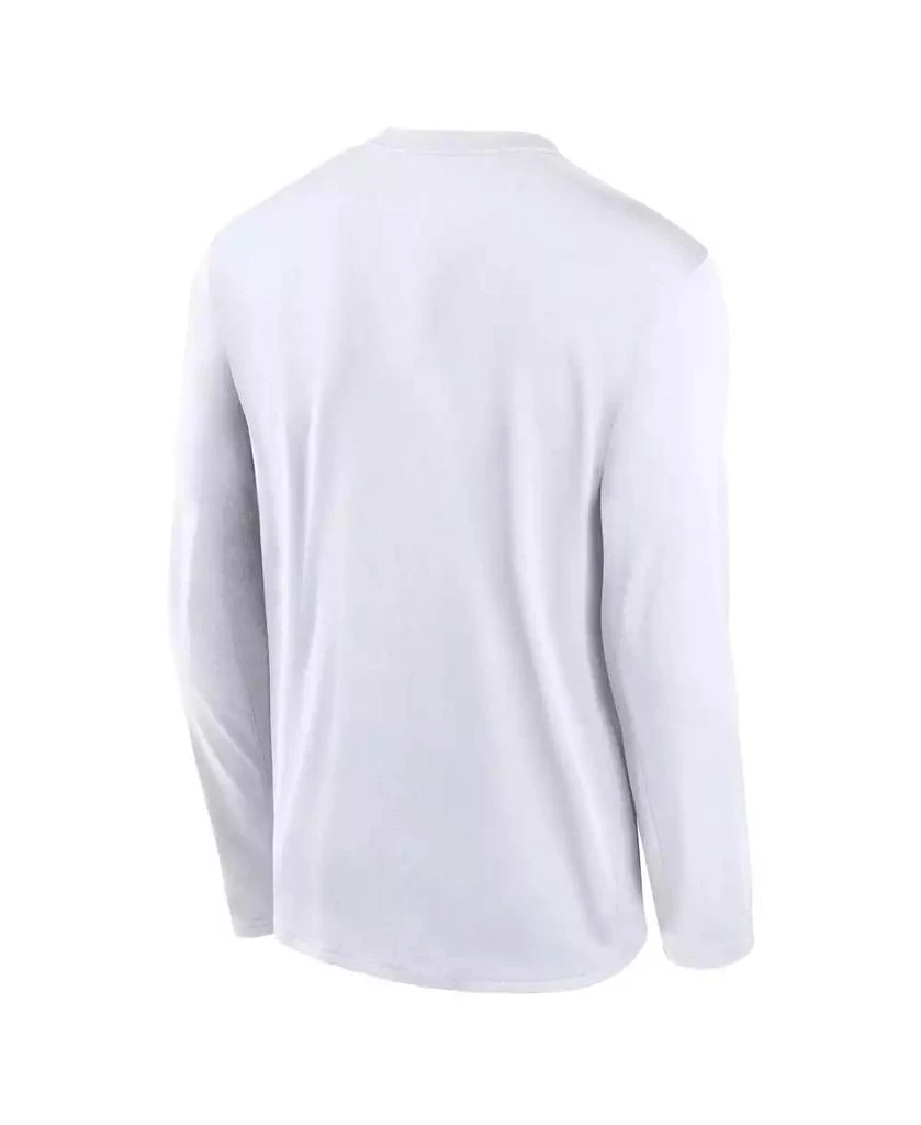Jordan Men
s White North Carolina Tar Heels 2024 On-Court Basketball Practice Legend Performance Long Sleeve T-Shirt 3