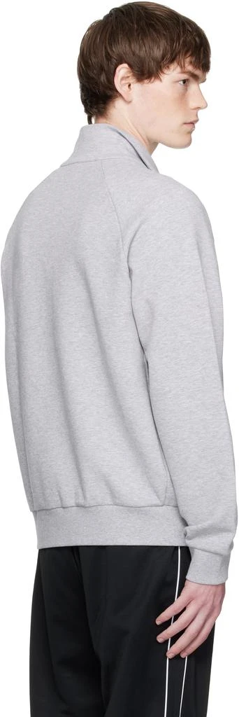 Lacoste Gray Double Faced Jersey Zip-Up Sweatshirt 3