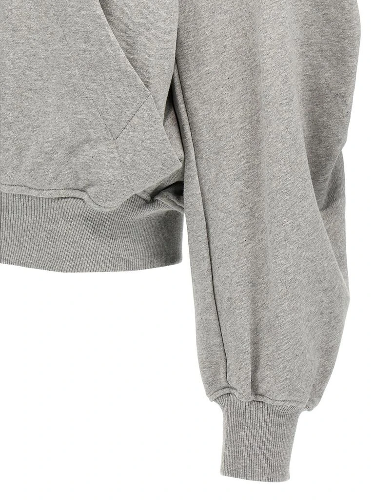 The Attico The Attico Logo-Appliqué Zip-Up Hoodie 4