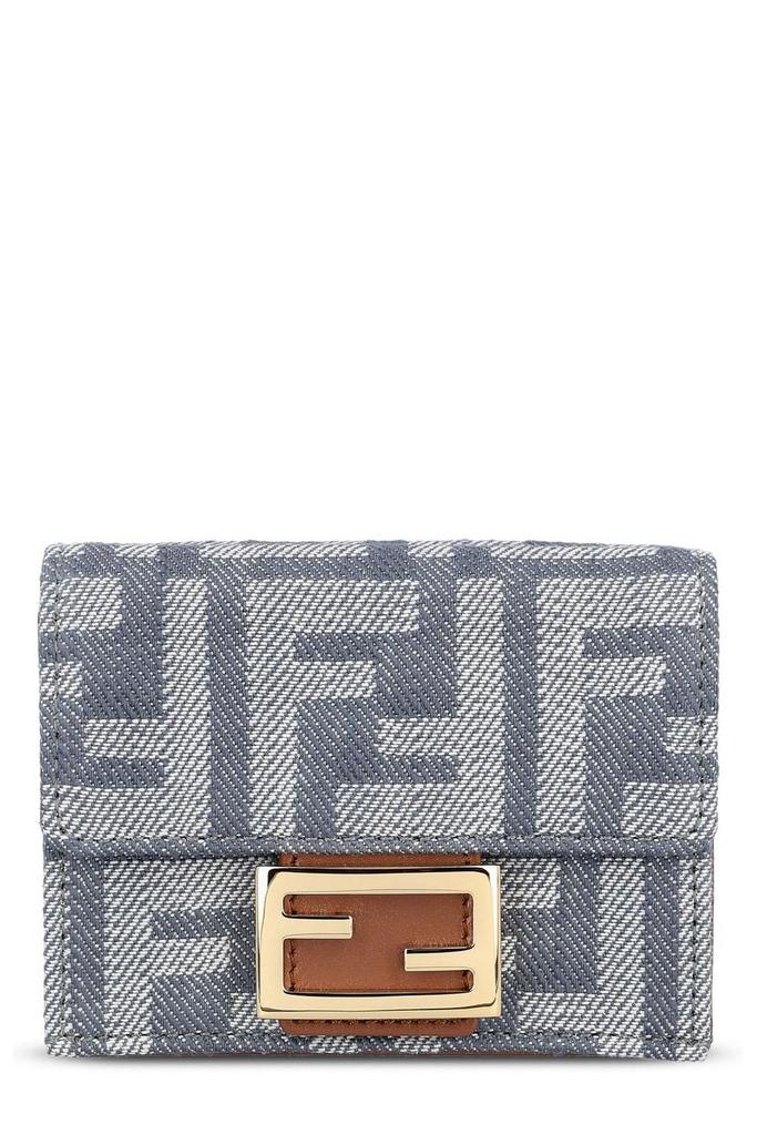 【関税＆送料込み】Fendi Ff Diamonds Zip Around Medium Wall FF Diamonds Zip Around Medium Leather Black | Fendi