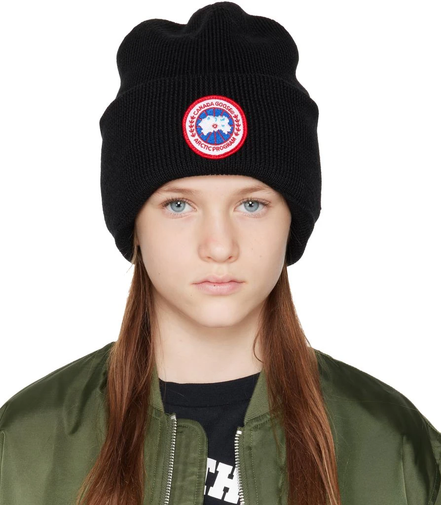 Canada Goose Kids Black Arctic Beanie - Kid display picture 1