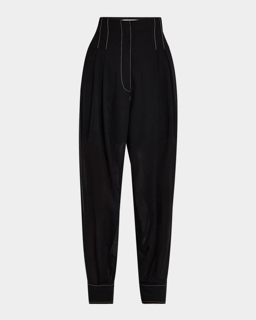PHILOSOPHY di LORENZO SERAFINI Pleated Tapered-Leg Trousers 1