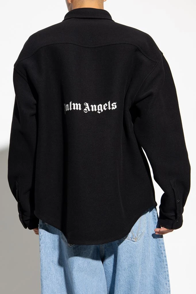 Palm Angels Wool shirt with logo 4