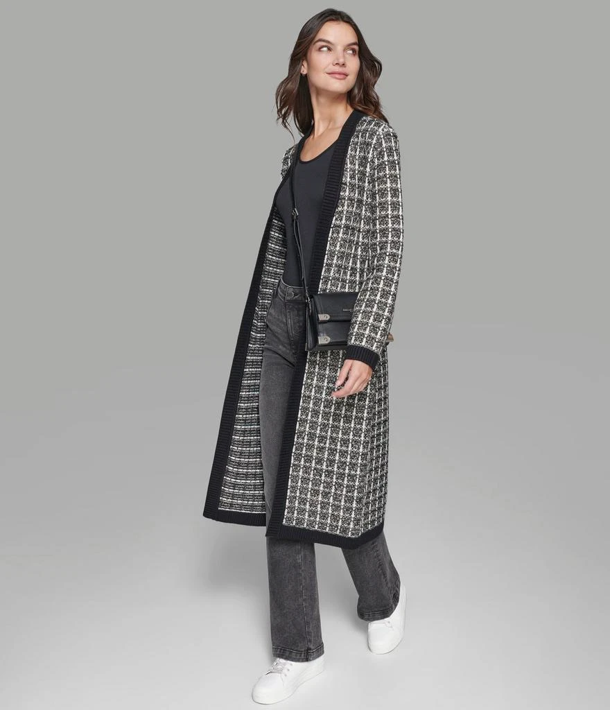 Karl Lagerfeld Paris TWEED DUSTER CARDIGAN 6