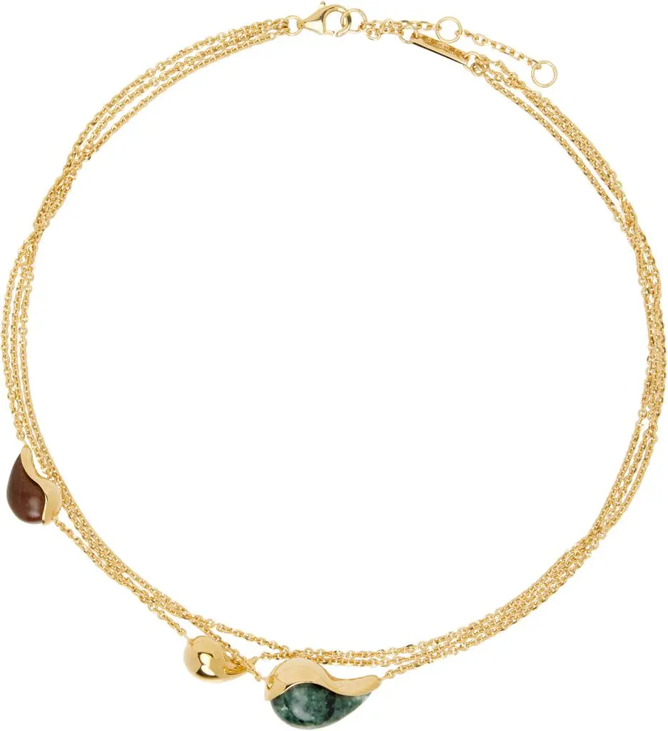 Bottega Veneta Drop Marble Necklace