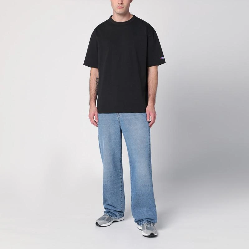 CHAMPION Black cotton crew-neck T-shirt 3