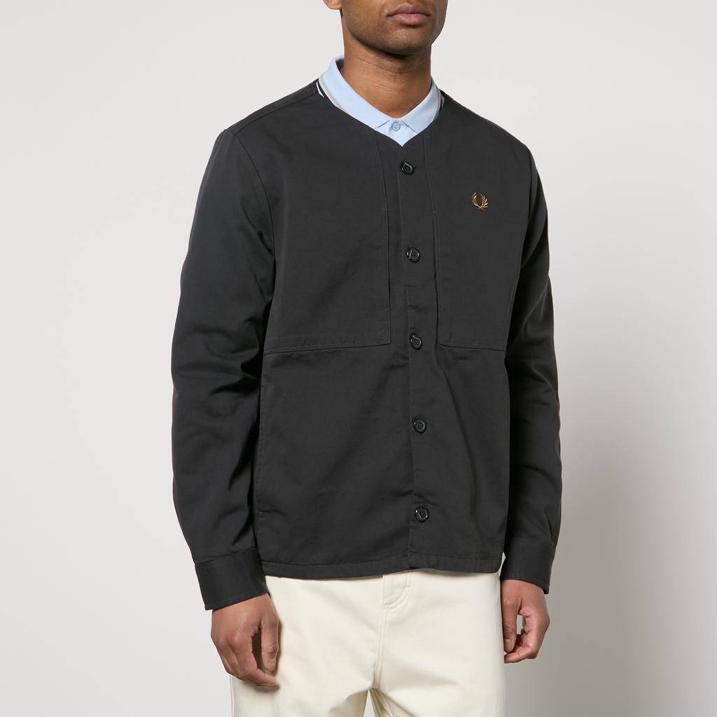 Fred Perry Fred Perry Collarless Cotton-Twill Overshirt