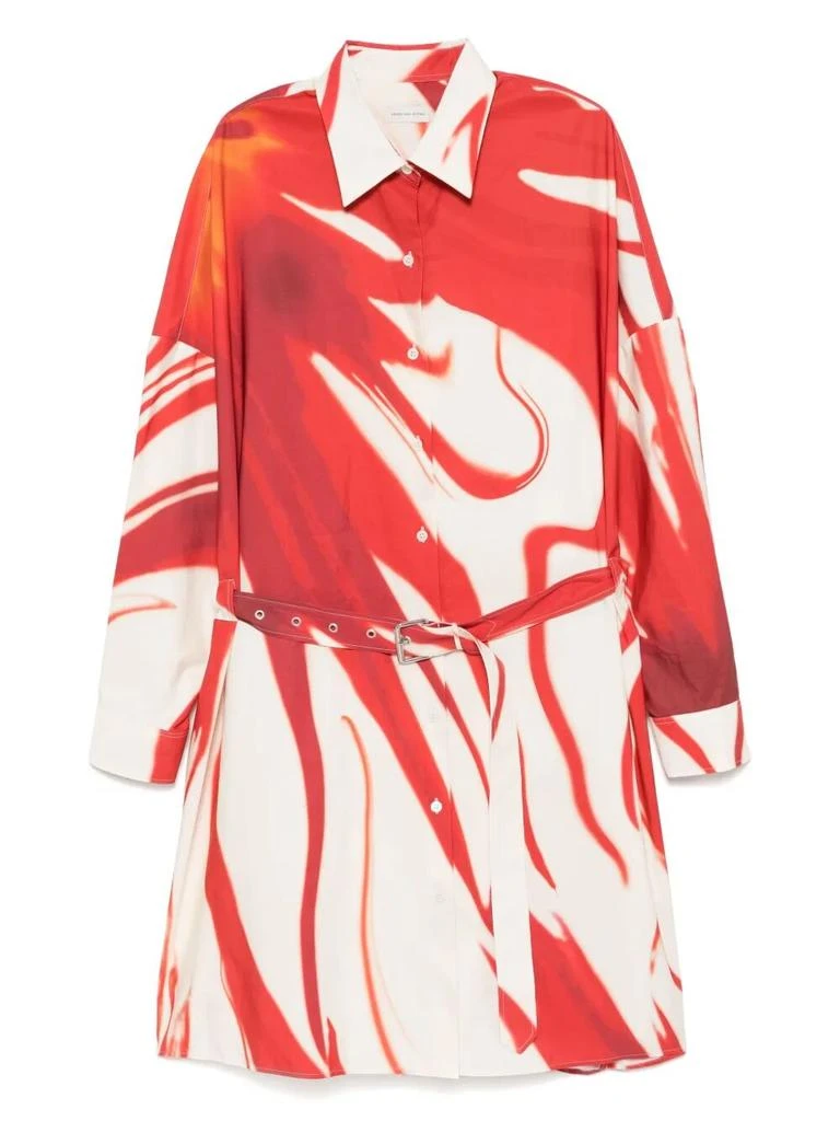 Dries Van Noten DINDI BELTED SHIRT DRESS 1