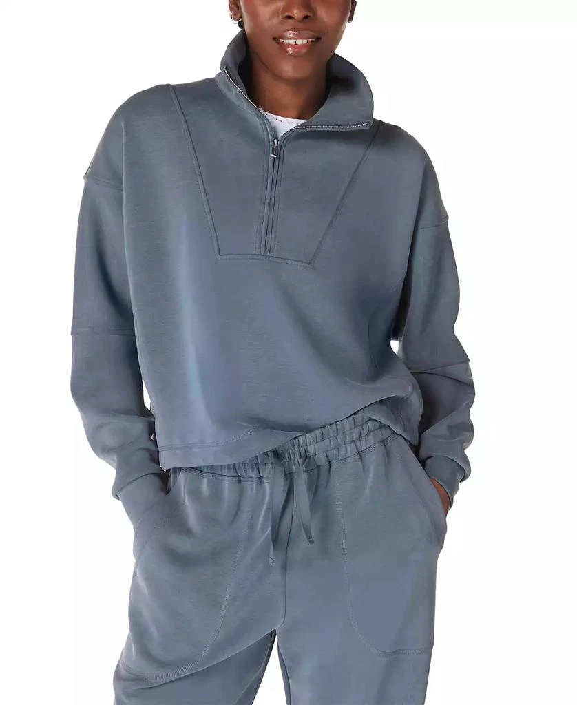 SWEATY BETTY Women's Funnel Neck 1/2-Zip Sweatshirt 1