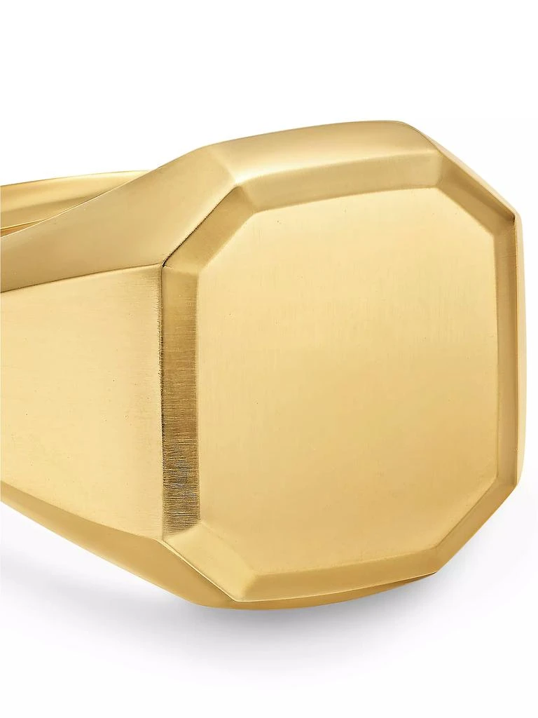 David Yurman Streamline Signet Ring in 18K Yellow Gold, 18MM 4