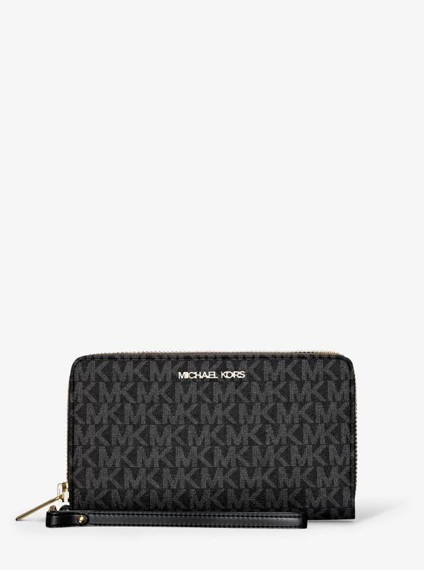 Michael Kors Jet Set Large Signature Logo Smartphone Wallet