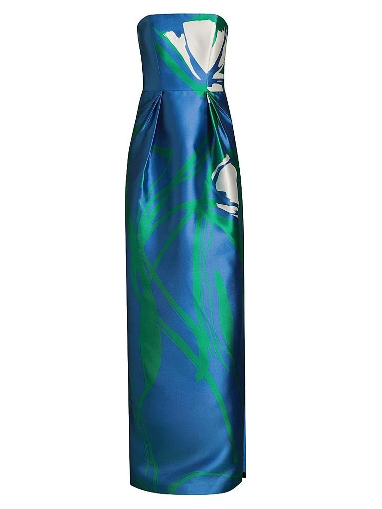 Kay Unger Marisol Strapless Mikado Column Gown 1