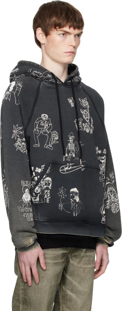 COÛT DE LA LIBERTÉ Black Thompson 'Smoking in the Boys Room' Hoodie 2