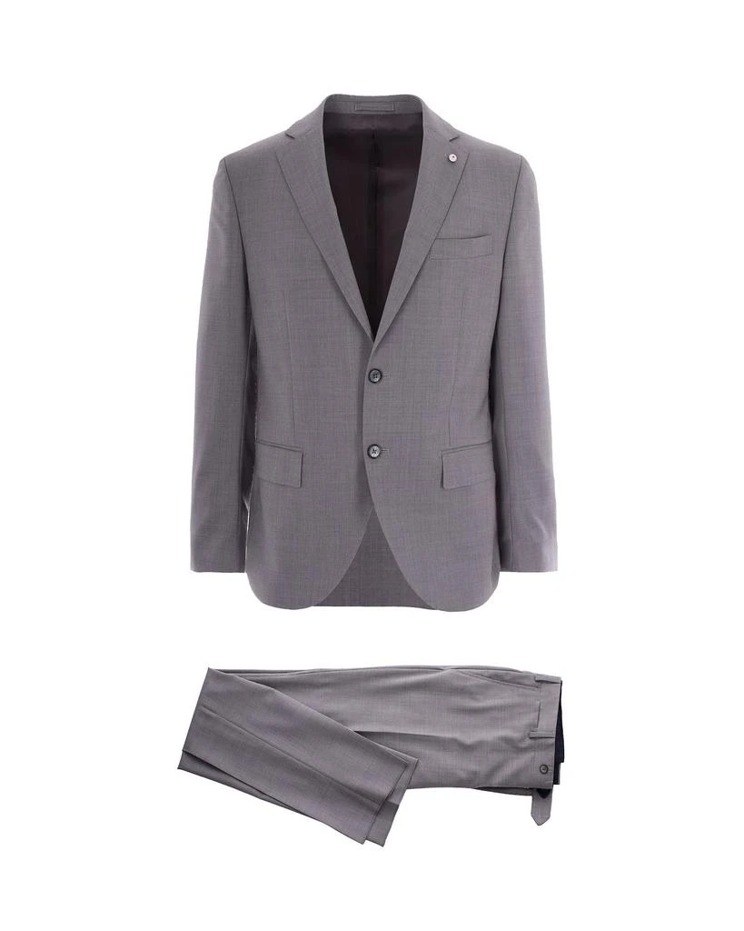 L.B.M. 1911 Pearl Grey Single-Breasted Suit