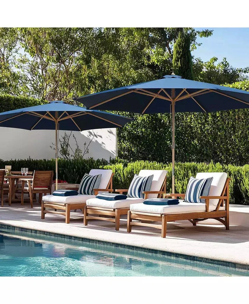 Yescom 13FT Large Outdoor Patio Umbrella UV30+ Wood 8 Rib Pole for Table Beach Yard Garden Wedding Deck Cafe Pool Navy 7