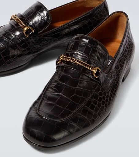Tom Ford Gigi croc-effect leather loafers 3