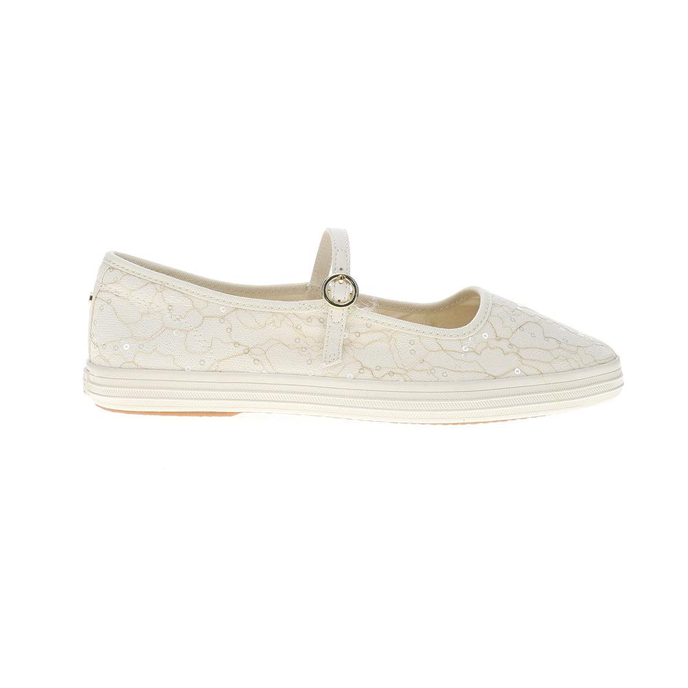Keds Square Toe Mary Jane Floral Lace Celebrations Flats