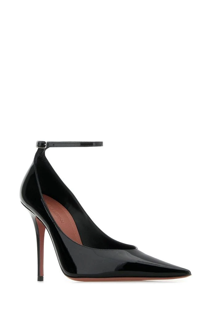 Amina Muaddi ANOK PUMP 105 PATENT BLACK 105 MM S 1