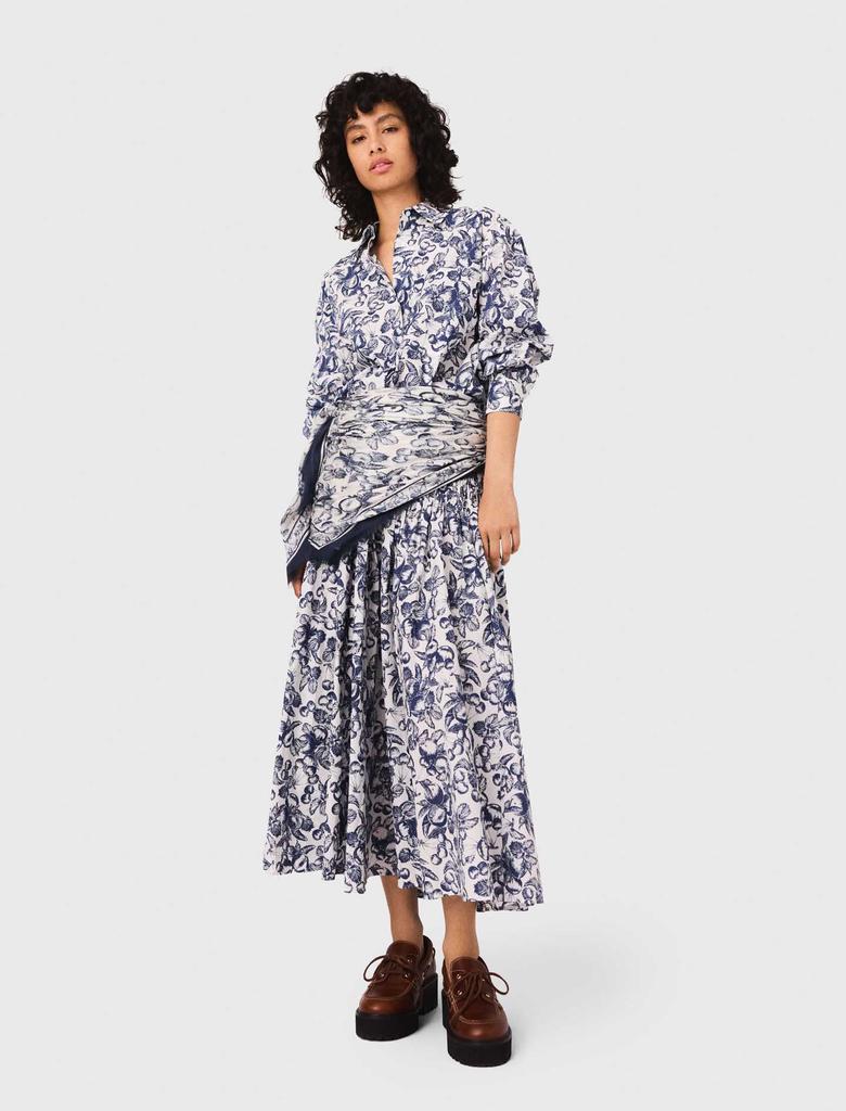 Maje Maje Woman's cotton Long patterned shirt for Fall/Winter