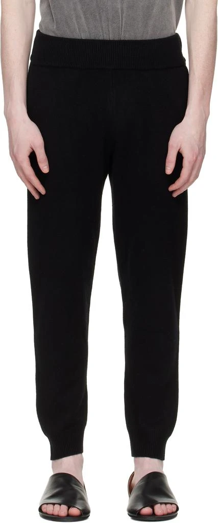 Entire Studios Black Slim Knit Lounge Pants