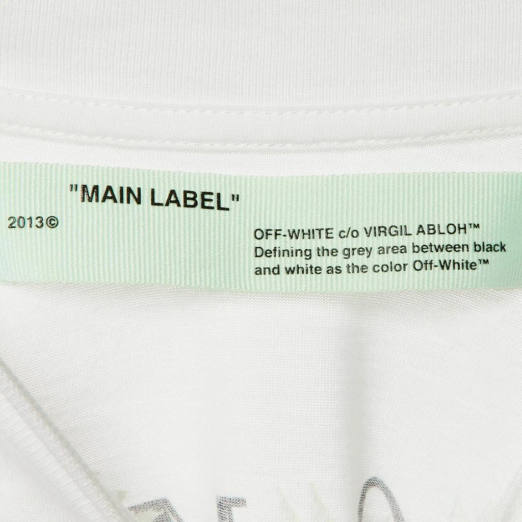 Off-White Off-White White Printed Lyocell Blend Sleeveless Crew Neck T-Shirt XXS 4