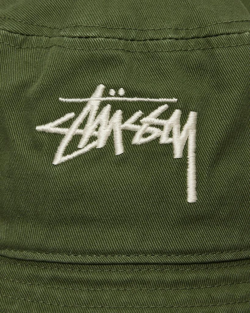 STUSSY Big Stock Bucket Hat Olive 6