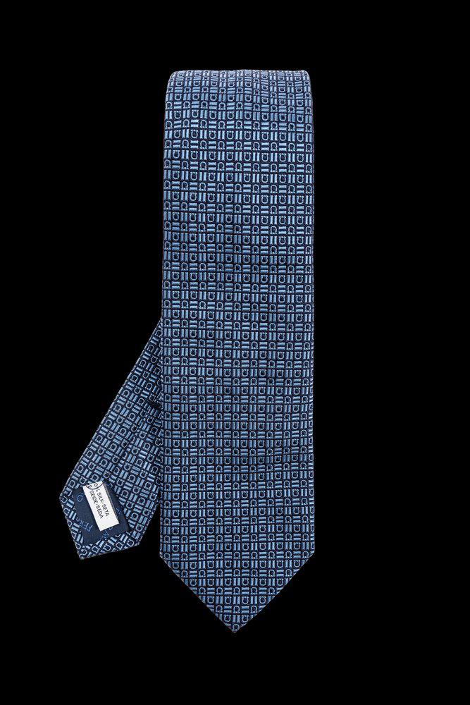 Salvatore Ferragamo Ferragamo Gancini Motif Jacquard Tie
