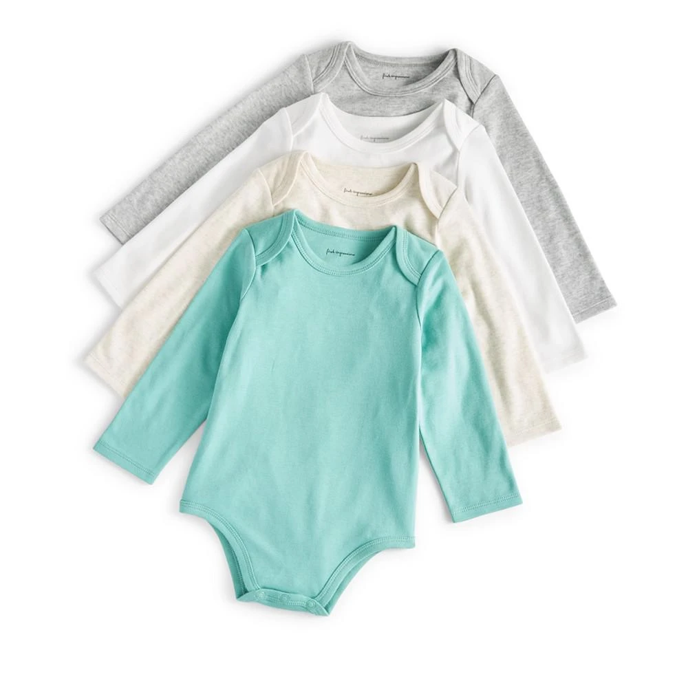 First Impressions Baby Neutral Bodysuits, Pack of 4, Created for Macy's 1