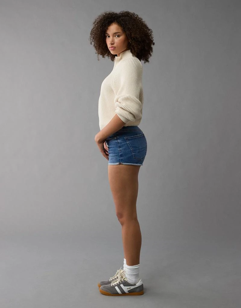 AE AE Next Level Curvy Ripped High-Waisted Denim Short Short 5