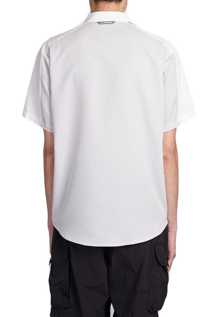 And Wander And Wander Logo-Printed Press-Stud Fastened Shirt